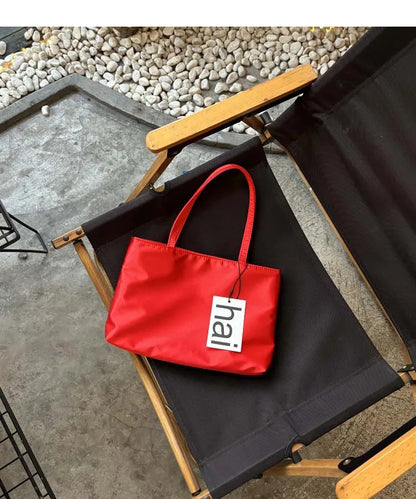 Luxury Premium Designer Elegant Womens Silk Satin Small Tote Solid Color Shoulder Underarm Purse Versatile Fashion Commuting Bag