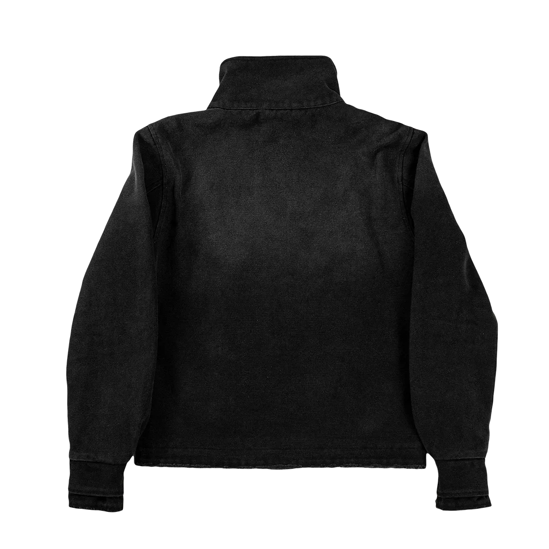 Y2k Fencing Jacket Vintage Wash Gradient Irregular Buttons Unisex Jacket Gothic Harajuku Streetwear Canvas Cotton Casual Jacket