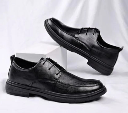 2024 New Men's Height Increasing Soft Leather Breathable Casual Business Elevator Shoes