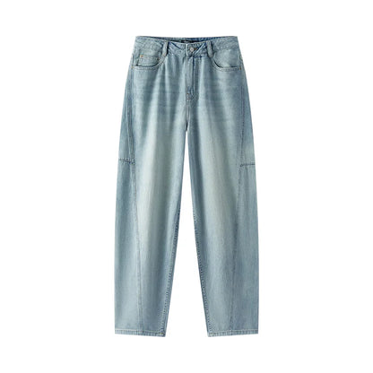 Semir Women Pants Denim Cotton Vintage Distressed Slit Wide Leg Curved Street Style Fashion Cool 2026 Summer Casual Wear Top