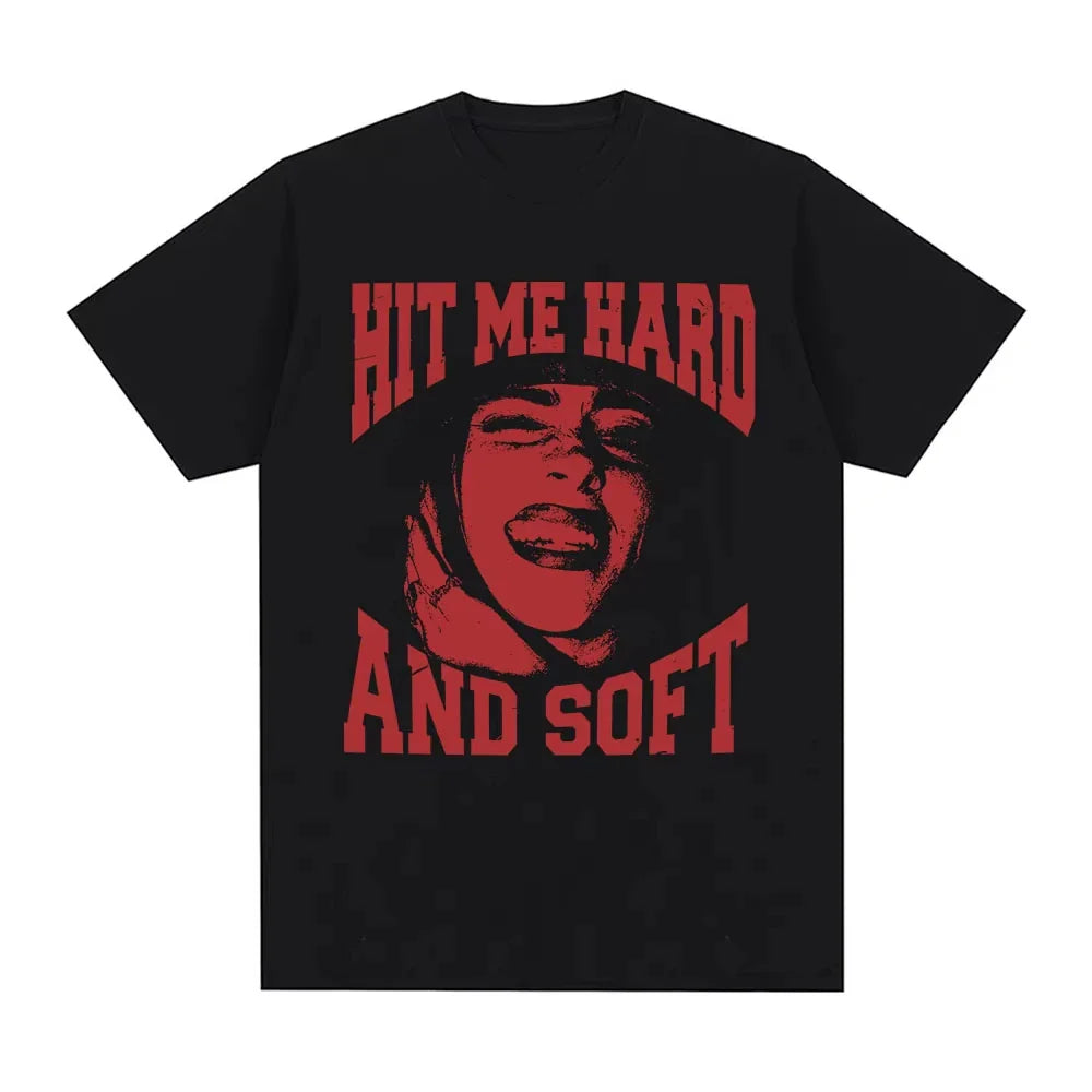 Hit Me Hard and Soft 2025 Tour T Shirt  Women Fashion Hip Hop T Shirts Harajuku CFans Giftasual Short Sleeve T-shirts