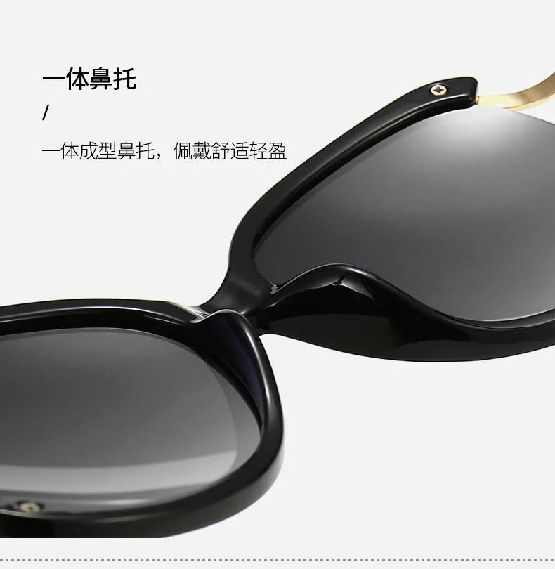 2026 Fashion High-End Women's Polarized Sunglasses Oversize Mode Retro Sunglasses Glasses Outdoor Sun Protection UV Protection