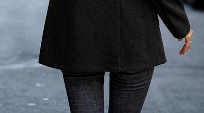 Commute Style Simple Design Woolen Suit Coat Pink Lapel Open Cardigan Short Length Polyester Fiber Women's Fashion Outerwear