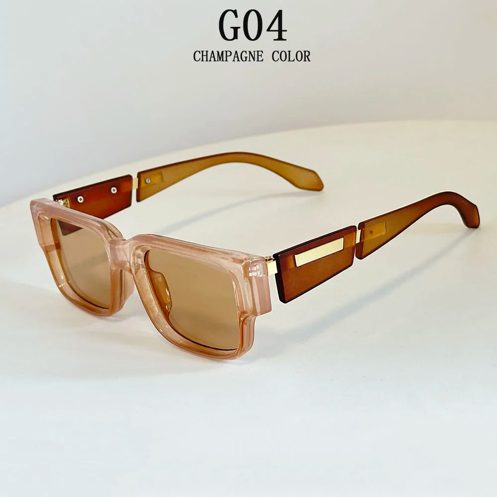 Square Sunglass Men Vintage Luxury Sunglasses Women 2025 Retro Fashion Glasses Vacation Gafas De Sol Hombre Lunette Soleil Femm