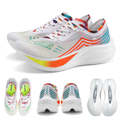 Professional Running Shoes Man Nylon Carbon Plate Athletic Training Sport Shoes Outdoor Non-slip Original Sneakers