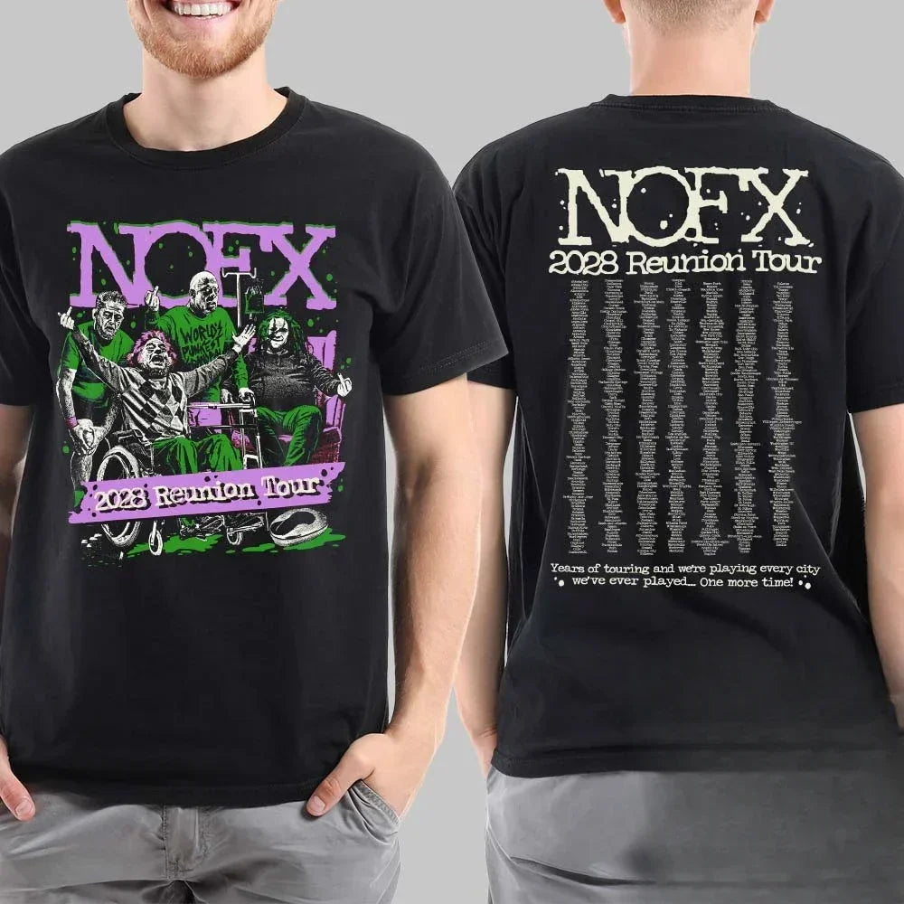 Men Women Fans Essentials Short Sleeve Tops Fashion Brand Summer Casual Daily Tee NOFX Rock Band Graphic Cotton T-shirt Unisex