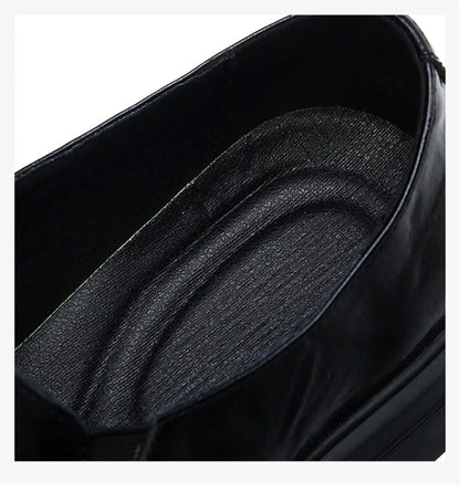 Breathable Hallow Business Leather Shoes for Men Buckle Designer Black Fashion Casual Shoe Male Summer British Elegant Shoes Man