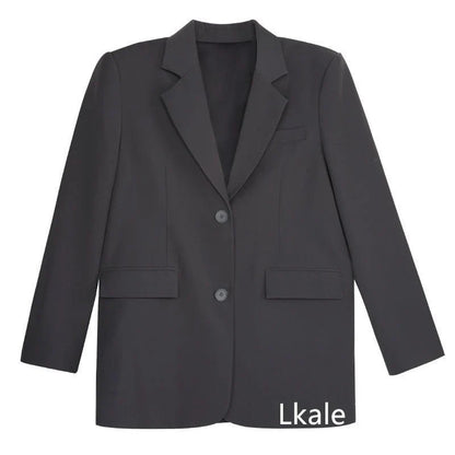 Women's Suit Coat 2025 Spring Autumn Temperament Split Design Sense Ladies Blazer Jacket Elegant Korean Version Lady Outerwear