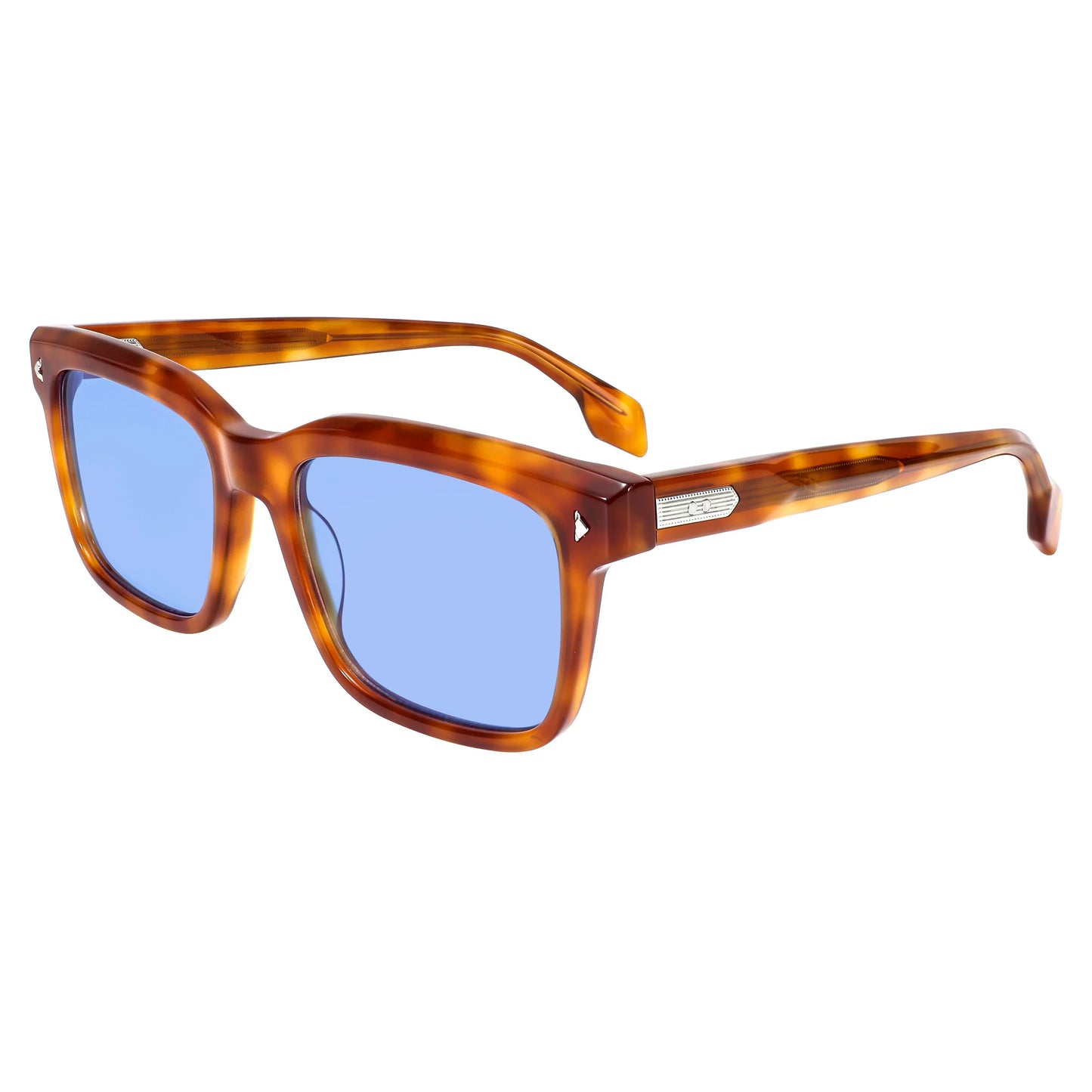 Fashion Retro Rivet Transparent Acetate G15 Green UV400 Rectangle Sunglasses Unisex Eyewear