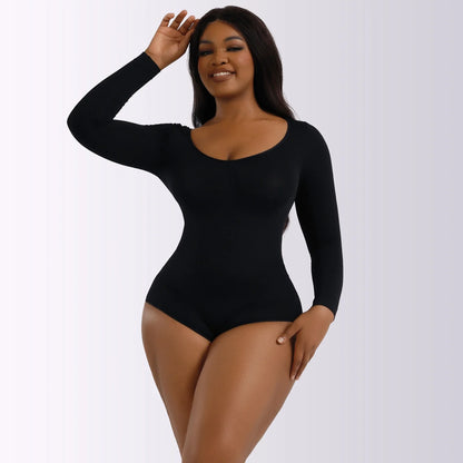 Sexy Women's Clothing Autumn/winter Long Sleeve Shapewear Tummy Control Bodycon Dress