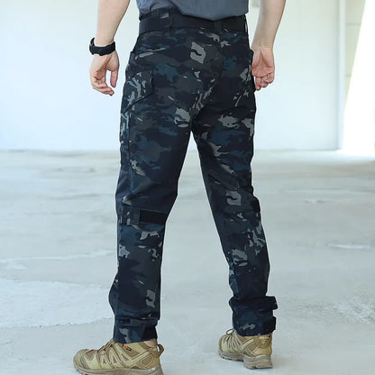 Cargo Pants Outdoor Multi-pocket Tactical Pants Ripstop Waterproof Trousers Male Wear-resistant Training Fishing Workwear Pant