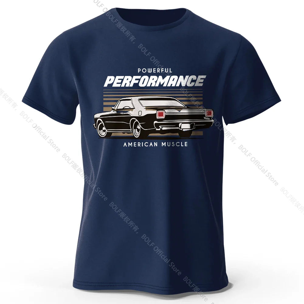 Custom Car Club Patch Printed Unisex Men Women T-Shirt Tees Tops 100% Cotton Embossed Logo Graphic Gearhead Outfit
