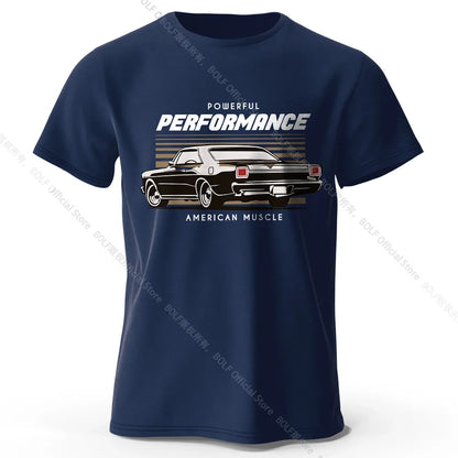 Custom Car Club Patch Printed Unisex Men Women T-Shirt Tees Tops 100% Cotton Embossed Logo Graphic Gearhead Outfit