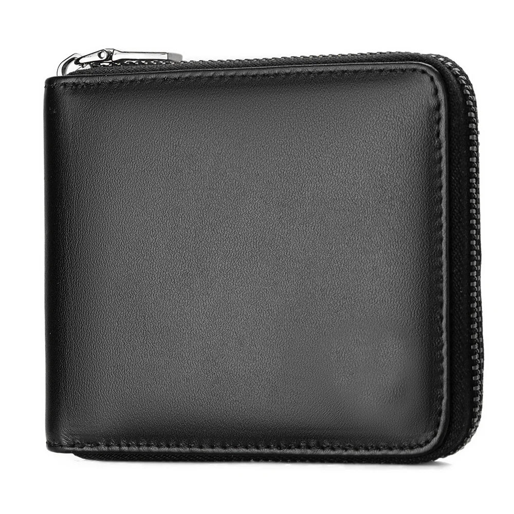 Classic Short Genuine Leather Men Wallets Fashion Coin Pocket Card Holder Men Purse Simple Quality Male Wallets