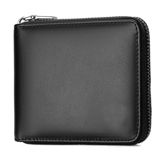 Portefeuilles Homme en Cuir Véritable Classiques Courts Porte-Monnaie Homme de Mode avec Poche à Monnaie Porte-Cartes Porte-Monnaie Homme de Qualité Simple