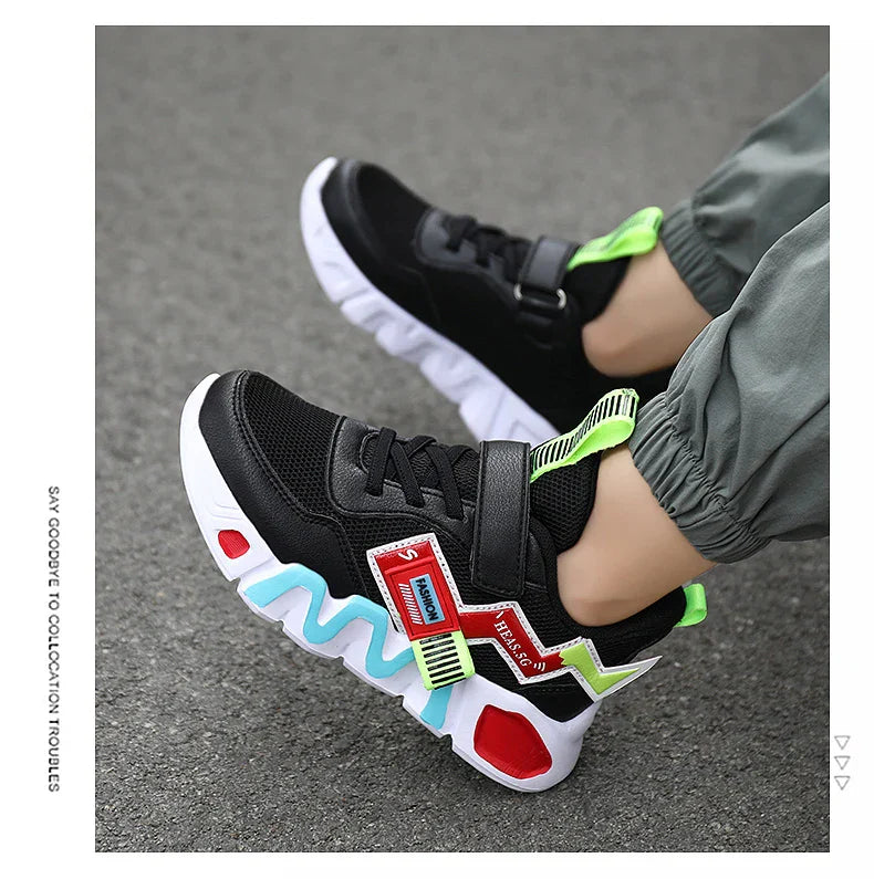 Yellow Boys Basketball Shoes Soft Non-slip Kids Sneakers Thick Sole Children Sport Shoes Outdoor Girls Trainer Basketball