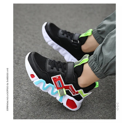 Yellow Boys Basketball Shoes Soft Non-slip Kids Sneakers Thick Sole Children Sport Shoes Outdoor Girls Trainer Basketball