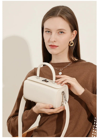 Genuine leather woman bag shoulder bag Handbags ladies crossbody bags luxury designer minimalism bag mini bag white