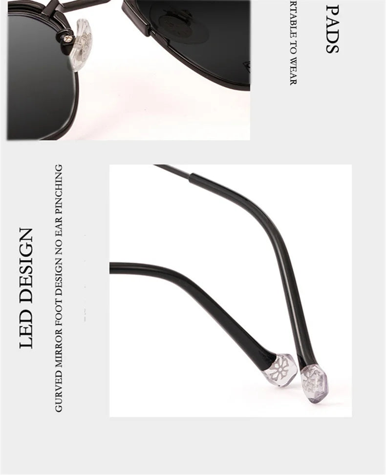 Ultralight Pure Titanium Myopia Sunglasses Men‘s Retro Business Driving Fishing Outdoor Traveling Sunshade Glasses