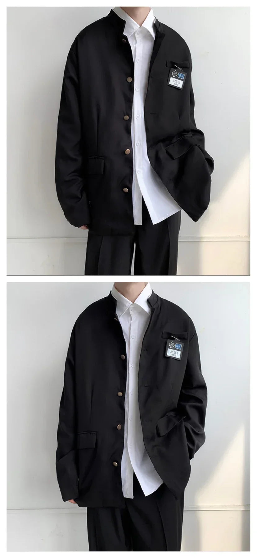 Spring Men's Casual Jacket Small Suit Japanese Style DK Uniform Student Coat Gakuran Youth Fashion Clothing