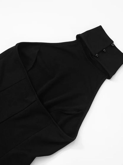 Ruffled Patchwork Sexy Rompers Female Patchwork Off-Shoulder High Waist Contrast Summer 2025 Women's Jumpsuit Bodysuits