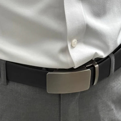 Automatic buckle belt High quality Men belt Genuine leather belt for men Adjustable No Hole Belt men