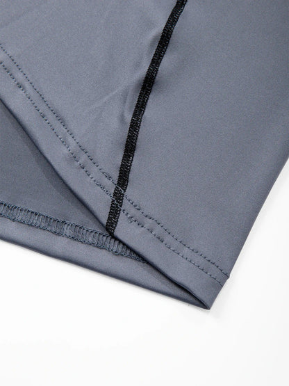 Men's Running T Shirt Quick Dry Shirt Yoga Training Compression Sports Tops Long Sleeve Solid Running Sweatshirt T-Shirts