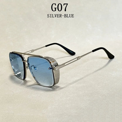 New Punk Square Sunglasses For Men Vintage Fashion Glasses Retro Steampunk Sunglasses Women Trendy Gafas De Sol Hombre Zonnebril