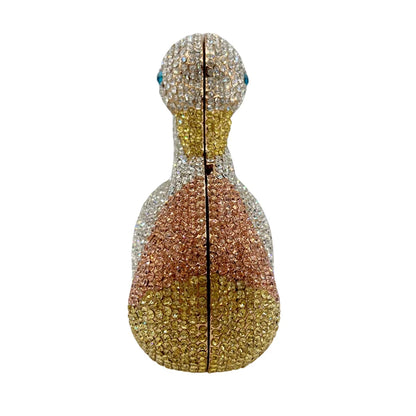 New Product Colorful Jewelry Crystal Swan Evening Bag Luxury Ladies Boutique Evening Bag With High Quality