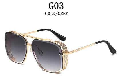 Vintage Steampunk Sunglasses Men Punk Oversized  Sunglasses Women Trendy Retro Square Gafas De Sol Hombre Lunette Soleil Femme