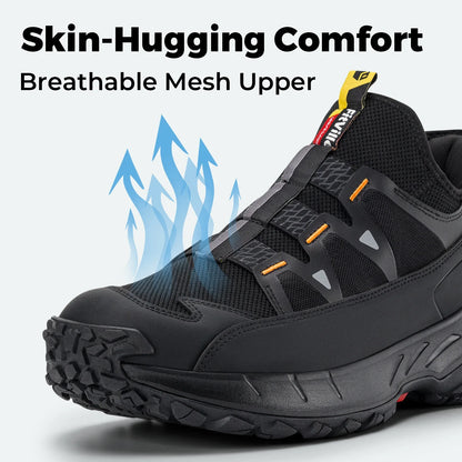 Men'S Extra Wide Sneakers Slip-On Shoes Comfortable Running Shoe Non-Slip Hiking With Arch Support For Swollen Feet