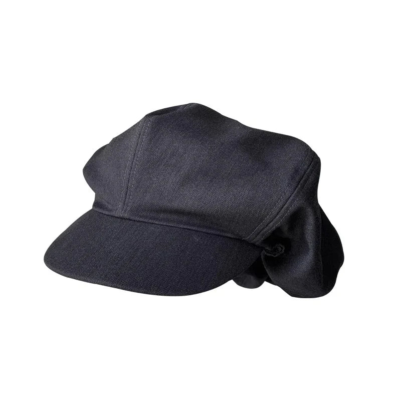 Big Head Newsboy Cap Women Beret Vintage Painter Winter Hats Houndstooth Octagonal Caps Female Bone Male NC36