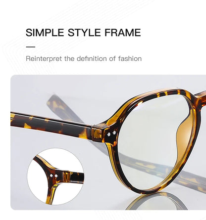 Retro TR Anti Blue Light Blocking Reading Glasses Women Computer Optics Eyeglasses Prescription Glasses Men PFD2094