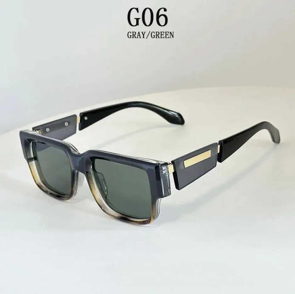 Square Sunglass Men Vintage Luxury Sunglasses Women 2025 Retro Fashion Glasses Vacation Gafas De Sol Hombre Lunette Soleil Femm