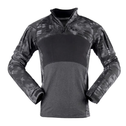 Airsoft Paintball Shirts Multicam CP Camo Cotton Tactical Shirt Men Army Military Combat T-Shirt Hunting Clothing Wear-resisting