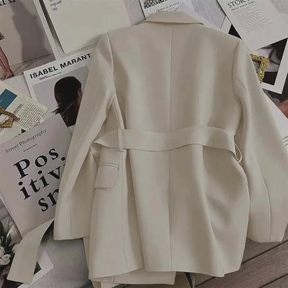 New 2026 Women's Blazer Coat Spring Autumn Korean version Self Cultivation Suit Jacket Temperament Versatile Female Suit Top