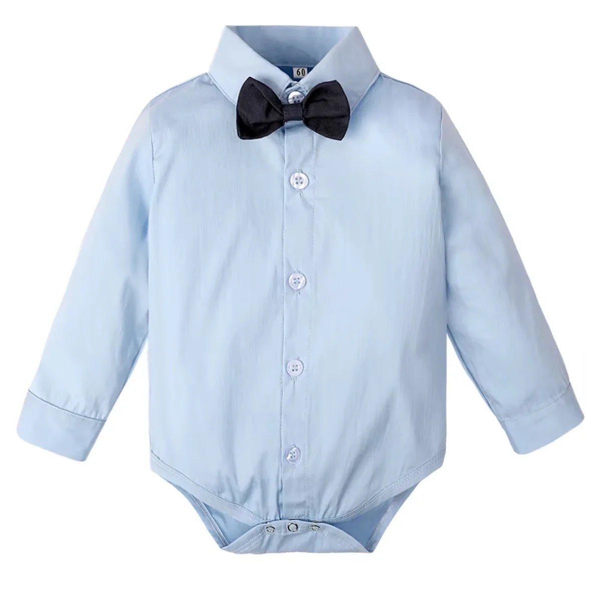Baby Boys Dress Shirt Newborn Baptism Bodysuit Infant Wedding Christening Chritmas Formal One Piece Gentlemen Party Rompers