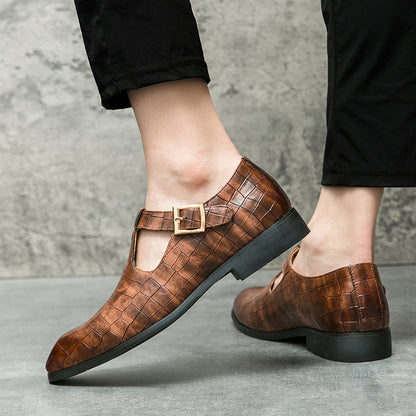 Men's Dress Loafers Handmade PU Leather Shoes