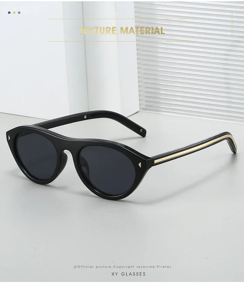 Top Selling cat eye sunglasses for women vintage small frame gradient uv400 sun glasses men retro hip hop driving shades