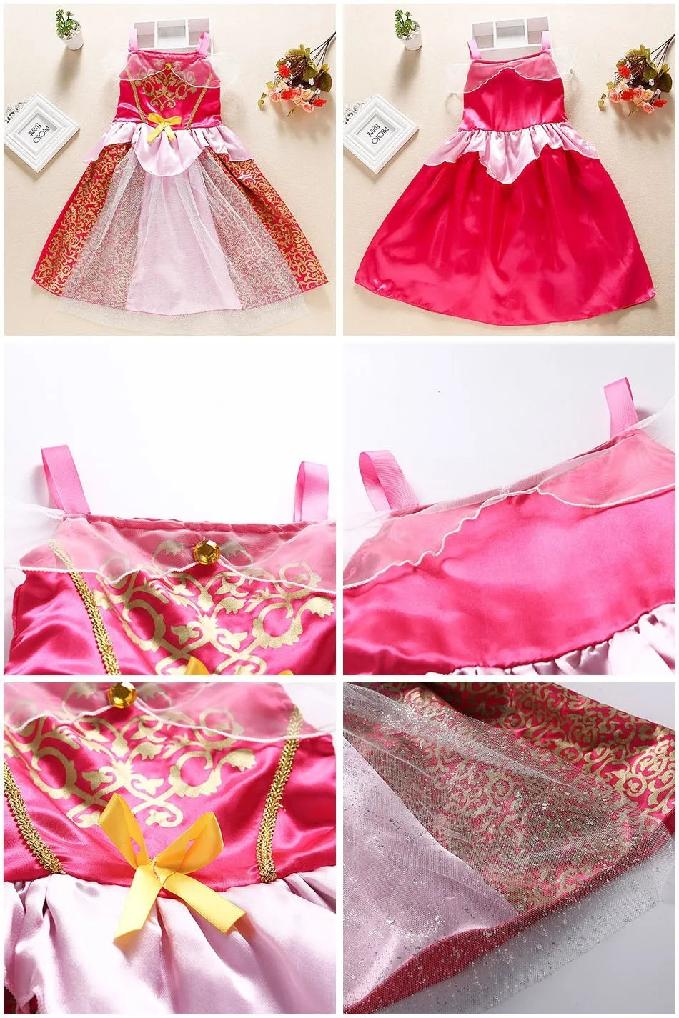 Children Princess Costume Party Fancy Flower Vestido New 2024 Christmas Birthday Carnival Dress Up Rapunzel Belle Disguise Frock