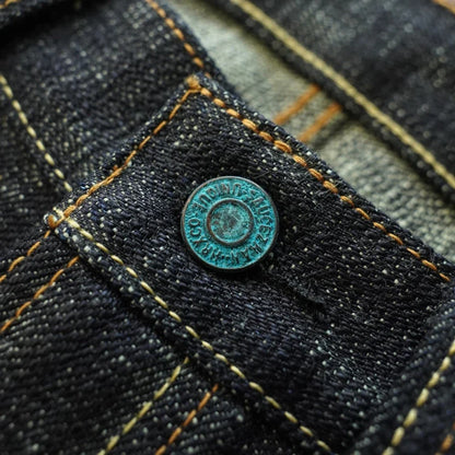 Mens Jeans Sanforized Selvedge Denim Jeans Limited EditionDouble-sided Dyeing 66 Fit 20 Oz