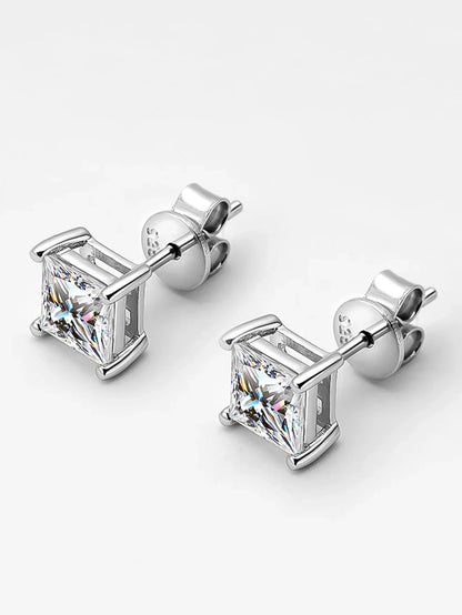 Real 1 Carat D Color Moissanite Stud Earrings For Women Top Quality 100% 925 Sterling Silver Sparkling Wedding Jewelry Hot
