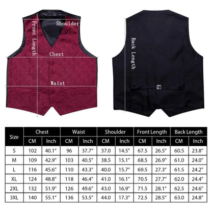 Men's 5-Piece Suit Set Vest/ tie/ bow tie/pocket handkerchief/cufflinks Complete set of formal and wedding accessories  Business