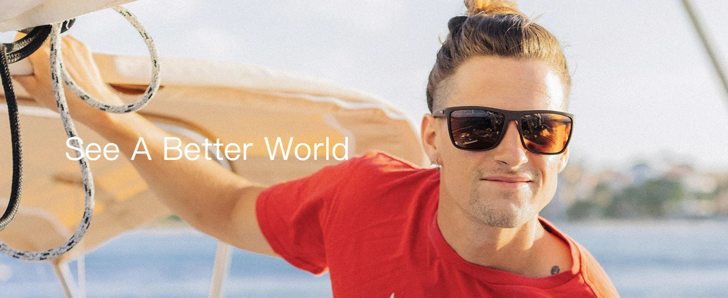 Polarized Sunglasses for Men Lightweight TR90 Frame UV400 Protection Square Sun Glasses
