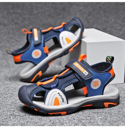 Children's Sandals Boys Girls Breathable Summer Sport for Outdoor Beach Shoes Anti-collision Comfortable Walking Sandalies