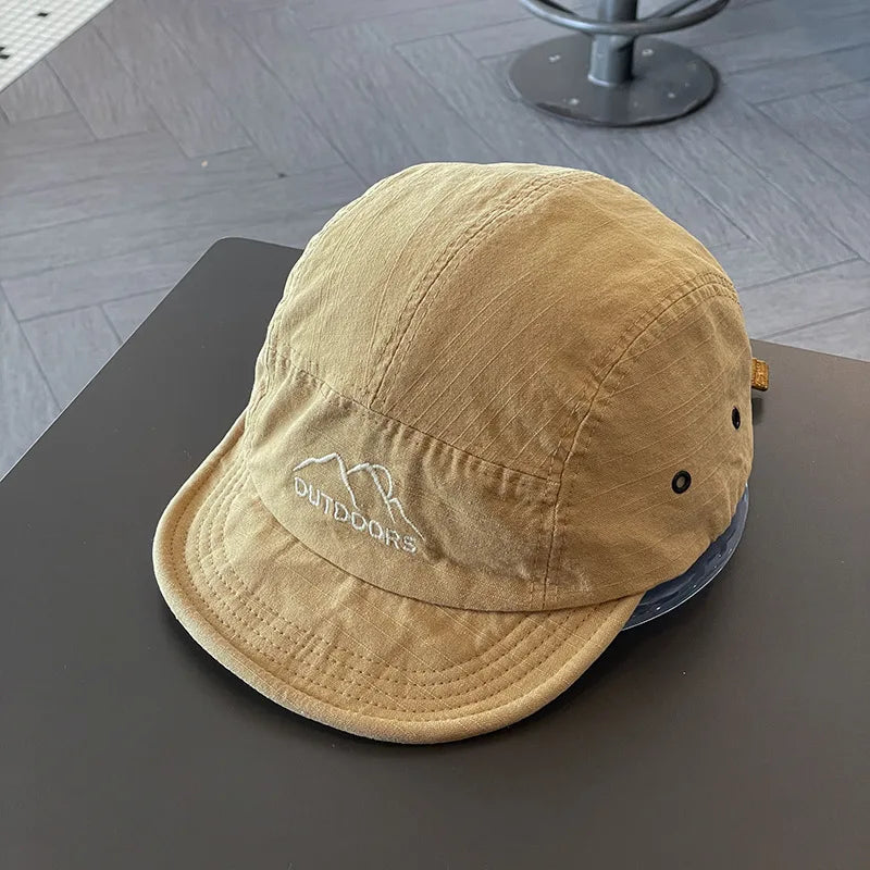 Baseball Caps for Women Short Brim Baseball Hat Men Sunshade Peaked Cap Cotton Outdoor Mountaineering Duckbill Hat Visors 모자
