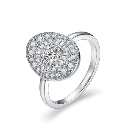 D/VVS1 Round Shape All Moissanite Diamond Rings for Women Man S925 Silver White Gold Plated Twilight Engagement Jewelry