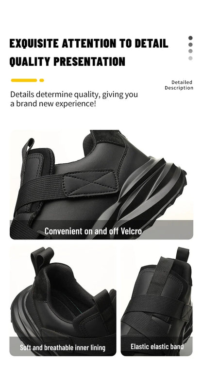 Lightweight Fashion 2024 Safety Shoes For Men Anti-smash Anti-puncture Work Sneakers Steel Toe Shoes Male Work Boots Protective