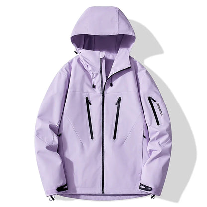Unisex Rain Coat Hiking Camping Trekking Mountaineering Waterproof Jackets Men Women Outdoor Sporty Windproof Windbreaker