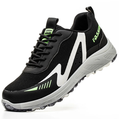 Fashion Insulation 6KV Plastic Toe Cap Labor Protection Shoes Anti Nail Indestructible Work Safety Boots Sneakers Male Footwear